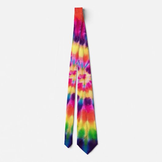 Hippy Peace Retro 60s Tie Dye ネクタイ (裏面)