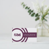 Hipsterモダン Business Card、Violet 名刺 (スタンド正面)