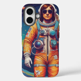 Hipster宇宙飛行士iPhone / iPadケース iPhone 16ケース