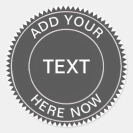 Hipster クール Blackboard Businessロゴシール ラウンドシール