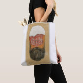 Hipster Bearded Beer Mug Tote Bag トートバッグ (クローズアップ)