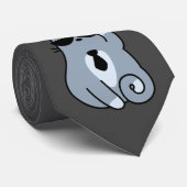 Hipster Cat -猫好き猫パパメンズ任意の色 ネクタイ (ロール)