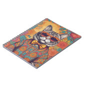 Hipster Cat Spiral Photo Notebook ノートブック (左側)
