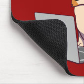 Hipster Corgi 2 (文字なし) マウスパッド (コーナー)