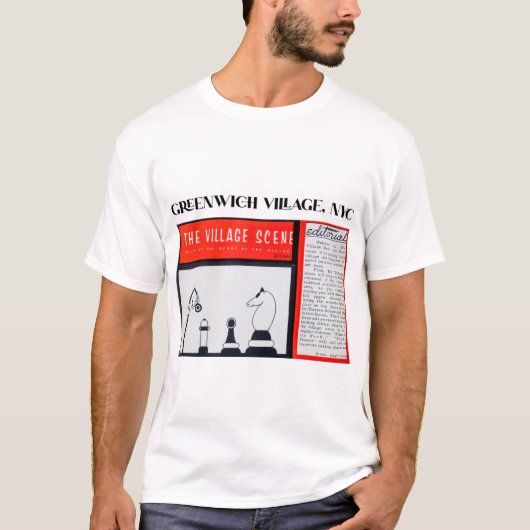 Hipster Greenwich Village, NYC Tシャツ (正面)