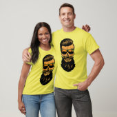 hipster_mexicaine_tete_de_mort_crane_barbe_moustac tシャツ (ユニセックス)