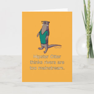 Hipster Otterノートカード カード
