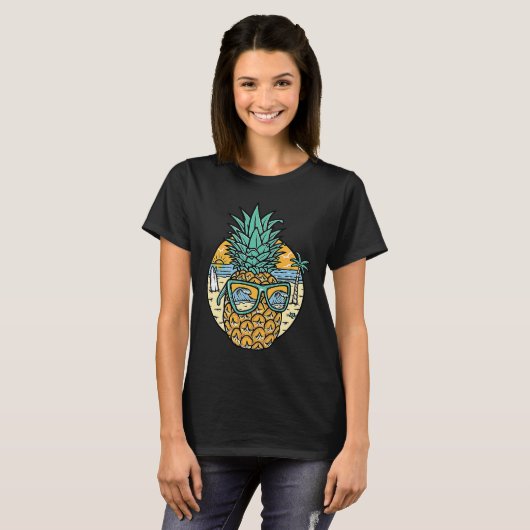 Hipster Pineapple Love Motivation  Love Pineapple  Tシャツ (正面フル)