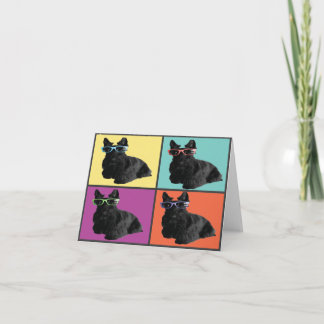 Hipster Scottieノートカード カード