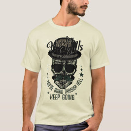 hipster skull tete de mort crane pirate citation m tシャツ