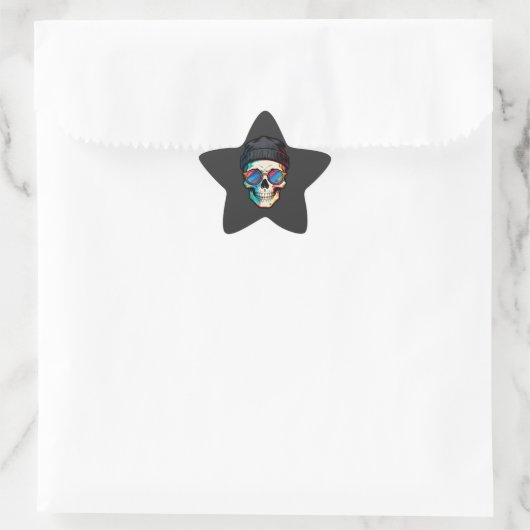 Hipster Skully 星シール (バッグ)