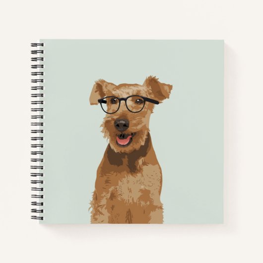 Hipster Welsh Terrier Notebook for愛犬家 ノートブック (正面)