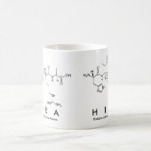 Hiraペプチド名mug コーヒーマグカップ (中央)