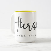 Hiraethは2つの調子のマグにまいはだを詰めます ツートーンマグカップ (正面左)