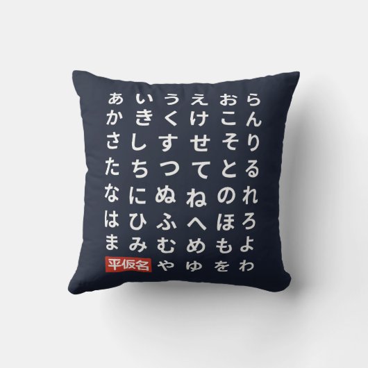 Hiragana クッション (裏面)