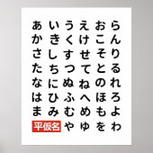 Hiragana ポスター (正面)