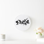 [Hiragana + Kanji] taste of home cooking ラウンド壁時計 (ホーム)