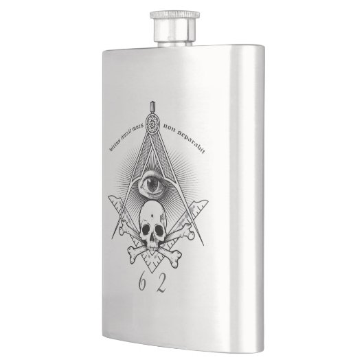 Hiram Abiffのフリーメーソン会員のフラスコ フラスク (左)