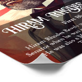 Hiram Rhodes Revels Black History Month Classroom ポスター (角)