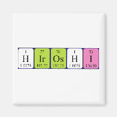 Hiroshi周期表名磁石 マグネット (正面)