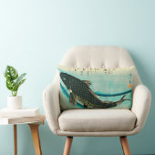 Hiroshigeのコイの装飾用クッション ランバークッション (椅子)