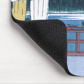 Hiroshige著吉田橋の日本語Ukiyo-e マウスパッド (コーナー)