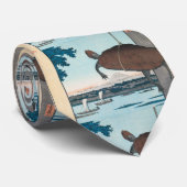Hiroshige , Ukiyoe “ Mannen Bridge, Fukagawa ” ネクタ ネクタイ (ロール)