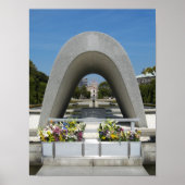 Hiroshima Memorial Cenotaph ポスター (正面)