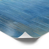 Hirsch Portrait - pinker Mantel - Cartoon Comic  ポスター (コーナー)