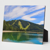 Hirschenkogel in Summer - Water Reflections フォトプラーク (側面)