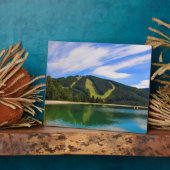 Hirschenkogel in Summer - Water Reflections フォトプラーク (側面)