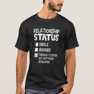 HisおよびおもしろいHerソフトウェア開発者人間関係 Tシャツ