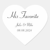 HISお気に入りの結婚式の引き出物 ハートシール (正面)