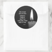 HIsの名前はPrince of Peace Bible Verse ラウンドシール (バッグ)