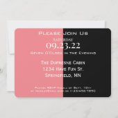 Hisカッコいい & Hersコンボバチェラー/エットパーソナライズされたC 招待状 (裏面)