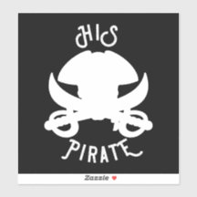HIS海賊ホワイトクロスボーンスカル&ソードシール
