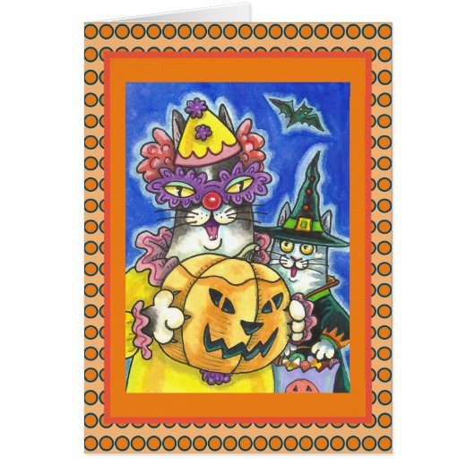 HIS おもしろい N' FITZ HALLOWEEN CATS GREETING CARD V (正面)