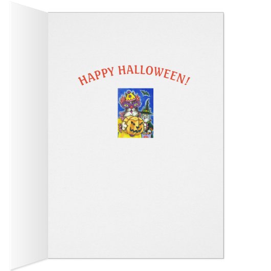 HIS おもしろい N' FITZ HALLOWEEN CATS GREETING CARD V (内側 (右))