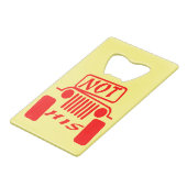 His 4x4 #USAPatriotGraphics © クレジットカード栓抜き (正面アングル)