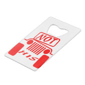 His 4x4 #USAPatriotGraphics © クレジットカード栓抜き (裏面アングル)