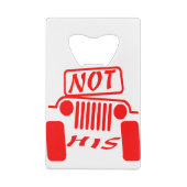 His 4x4 #USAPatriotGraphics © クレジットカード栓抜き (裏面)