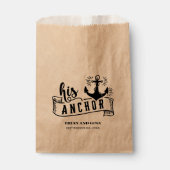 His Anchor ウェディング フェイバーバッグ (正面)