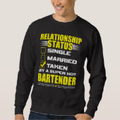 His and Her Idea Bartender Relationship Status スウェットシャツ (正面)