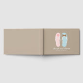 His and Her Sandalsビーチ結婚式 ゲストブック (全面)