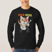 His Cats Kittens Rock Mode Pun Tシャツ (正面)