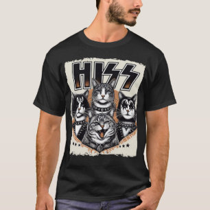 His Cats Rock子猫ロッキングミュージック猫好き Tシャツ
