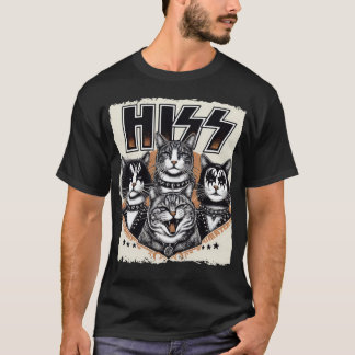His Cats Rock子猫ロッキングミュージック猫好き Tシャツ
