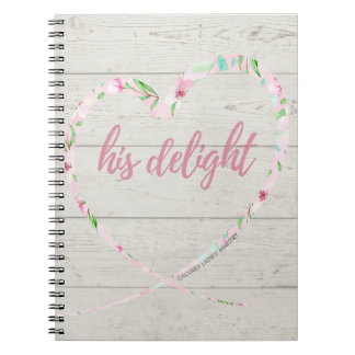 His Delight Notebook （薄木背景） ノートブック