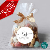 His Favorite Favor Label ラウンドシール