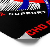 His Fight Baby Boy Son Chd Awareness Heart Disease ポスター (角)